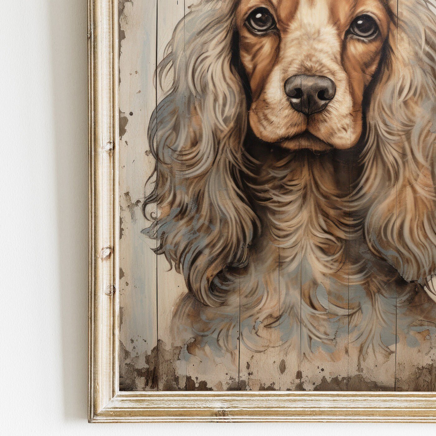 Cocker Spaniel Art Print, Vintage Dog Decor, Gift for Dog Lovers - WildfieldPrints