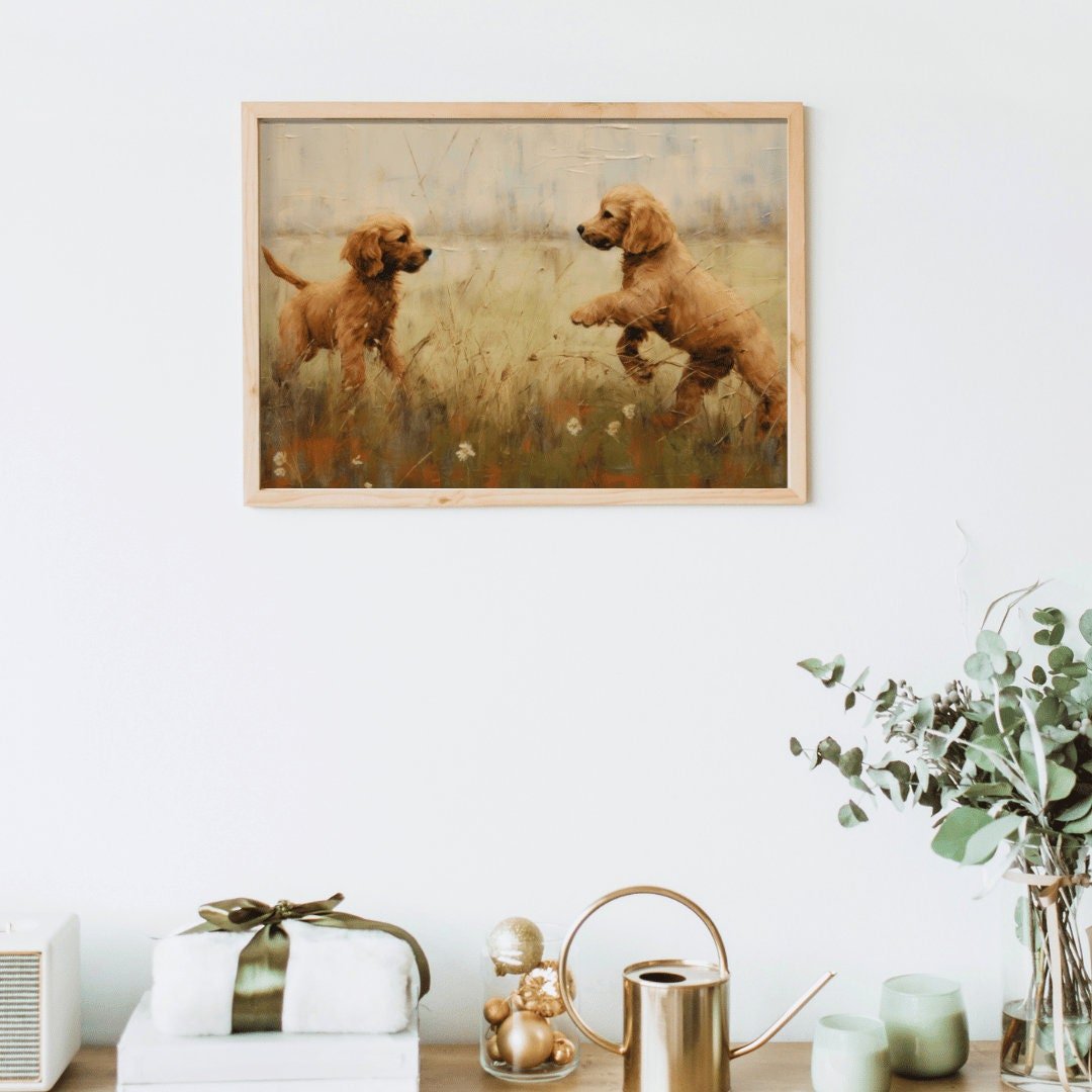 Cocker Spaniel Print, Vintage Dog Artwork, Gift for Spaniel Lovers - WildfieldPrints