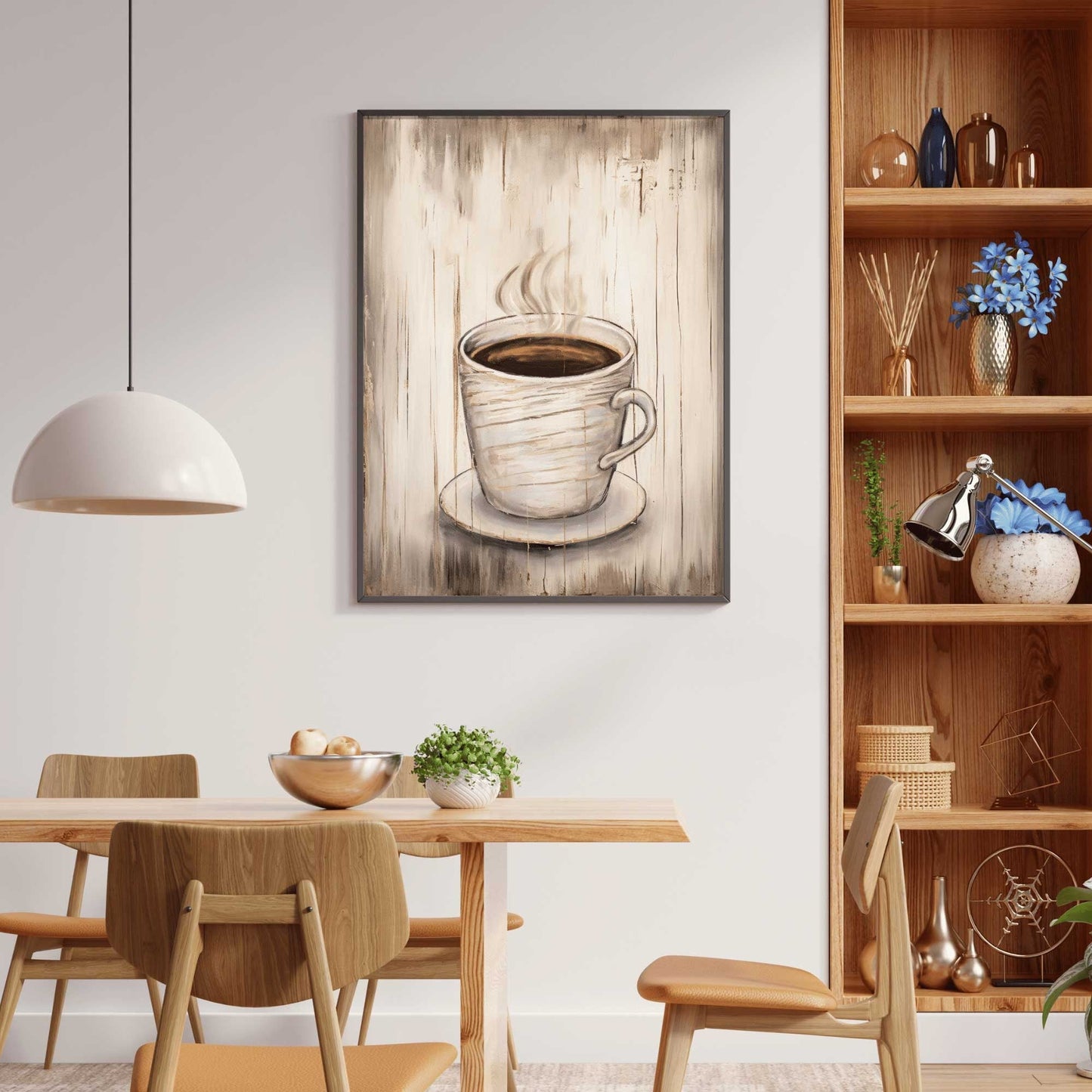 Coffee Art Print, Rustic Kitchen Decor, Vintage Wall Accent - WildfieldPrints