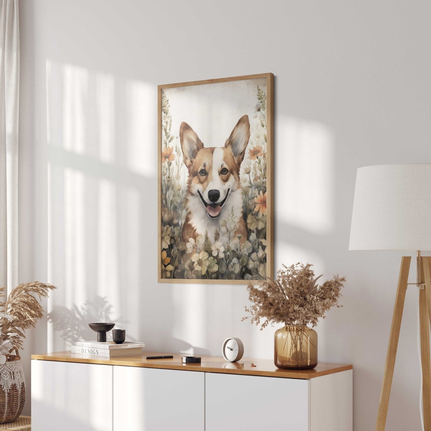 Corgi Wall Art, Vintage Dog Decor, Pembroke Welsh Corgi Print - WildfieldPrints