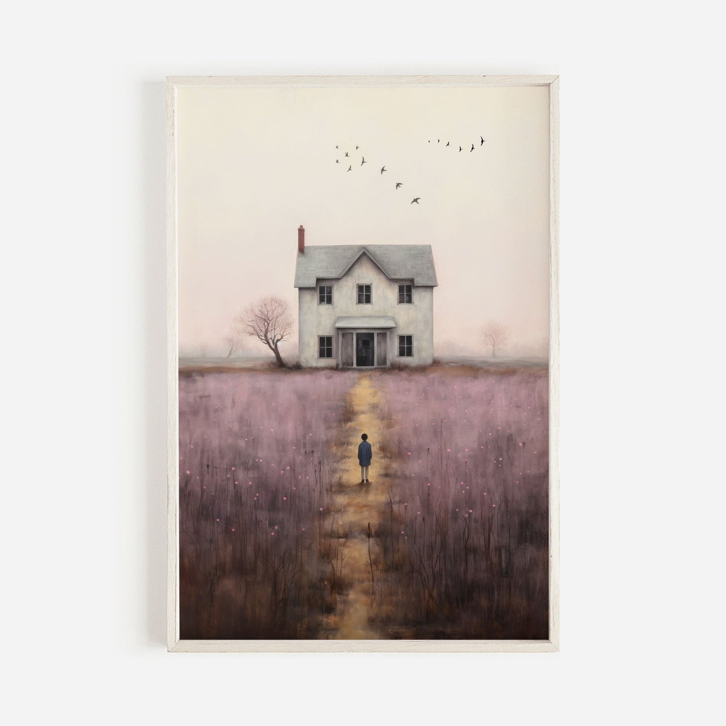 Countryside Wall Art, Rustic Cottage Decor, Country Landscape Print - WildfieldPrints