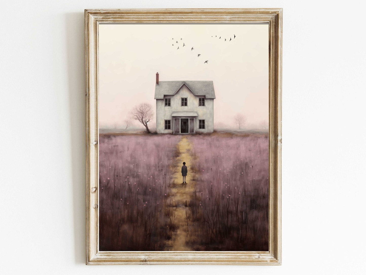 Countryside Wall Art, Rustic Cottage Decor, Country Landscape Print - WildfieldPrints