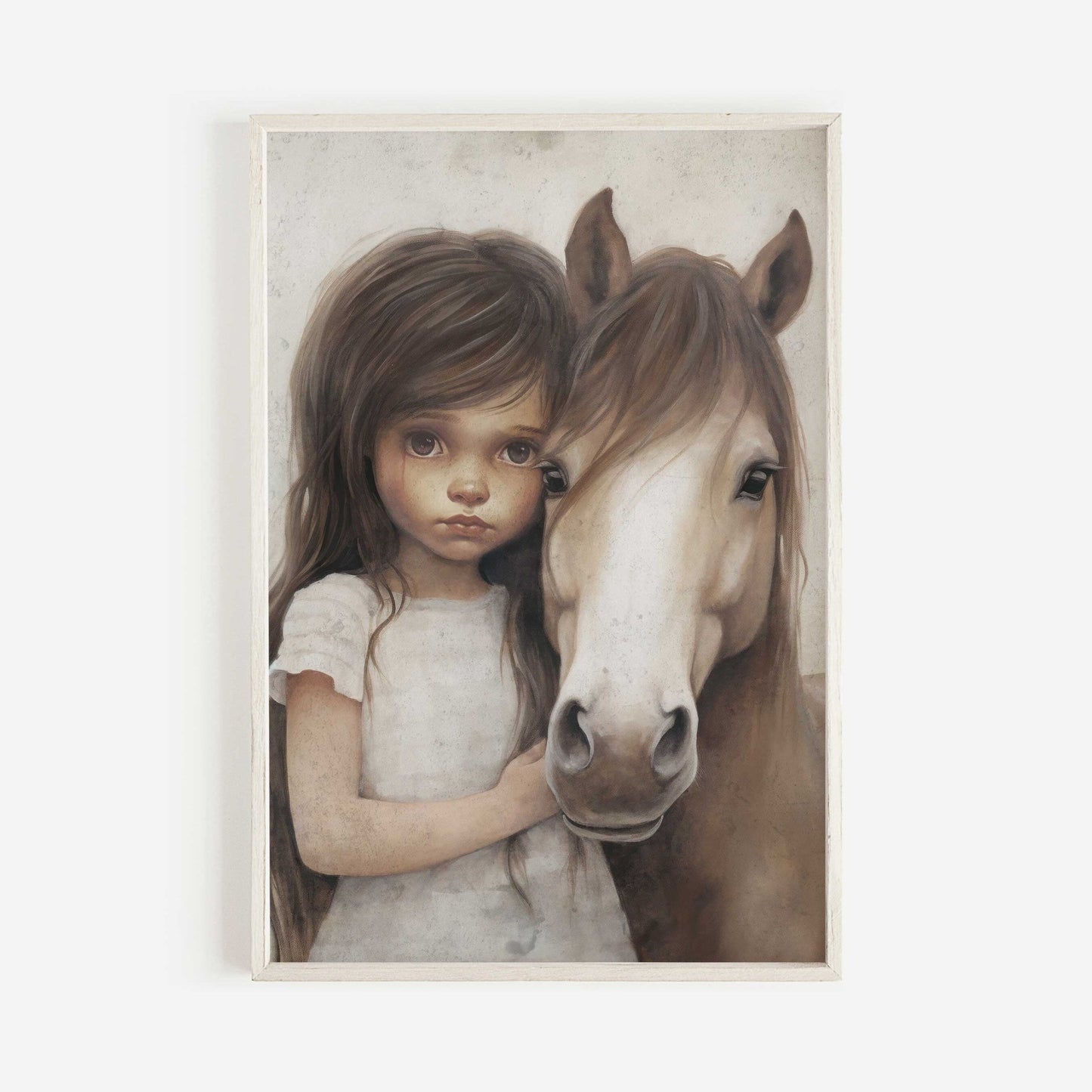 Cute Horse Wall Art, Vintage Equestrian Decor for Girls' Room - WildfieldPrints