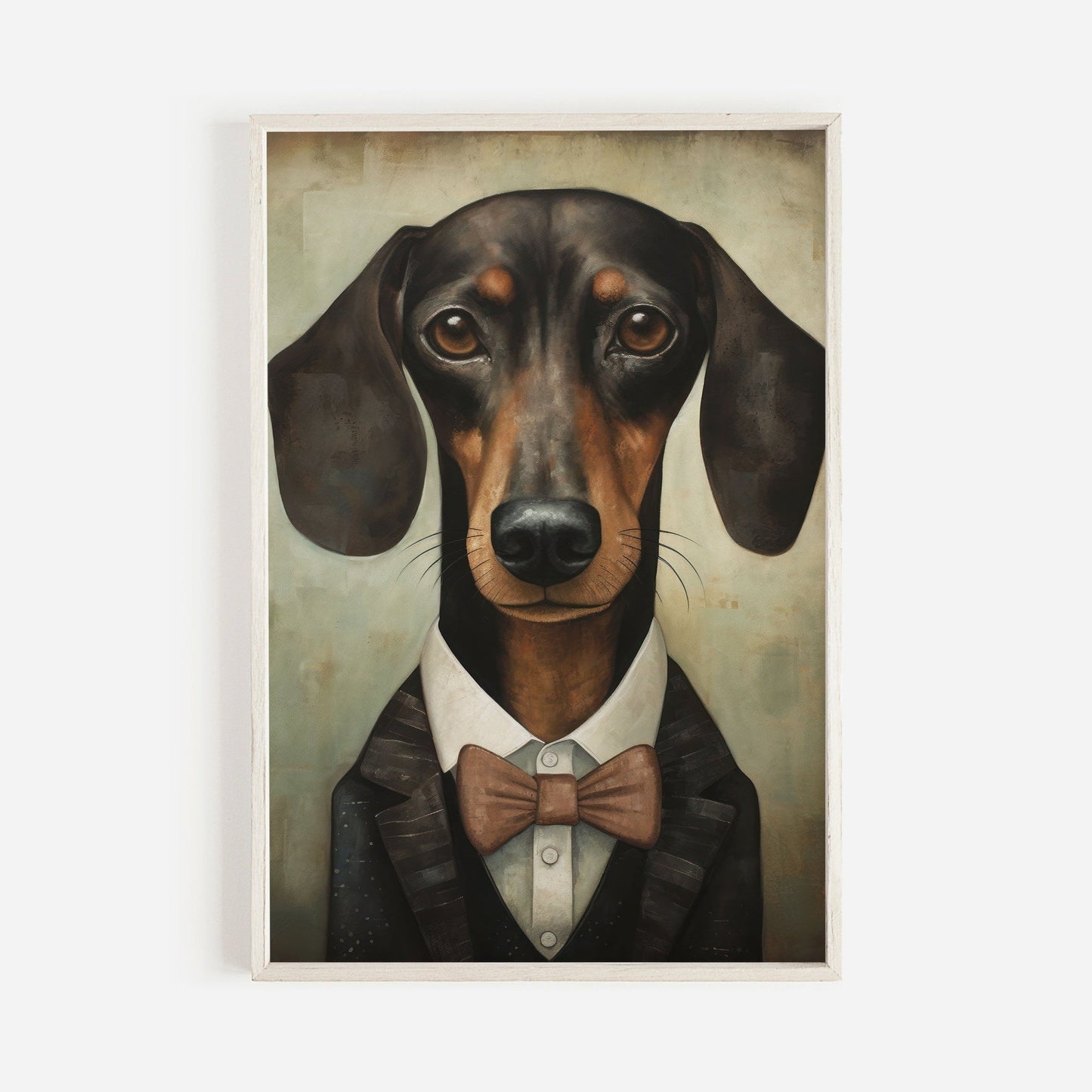 Dachshund Print, Vintage Dog Decor, Gift for Sausage Dog Lovers - WildfieldPrints