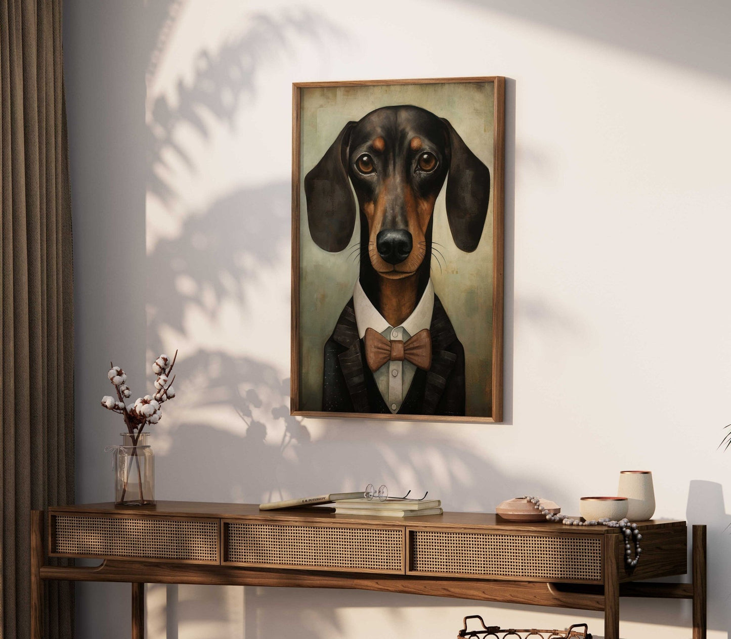 Dachshund Print, Vintage Dog Decor, Gift for Sausage Dog Lovers - WildfieldPrints