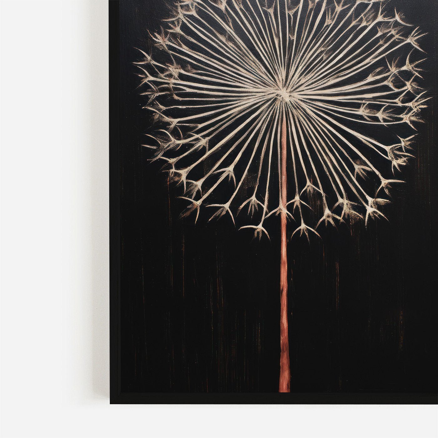Dandelion Wall Art, Vintage Flower Decor, Rustic Floral Accent - WildfieldPrints