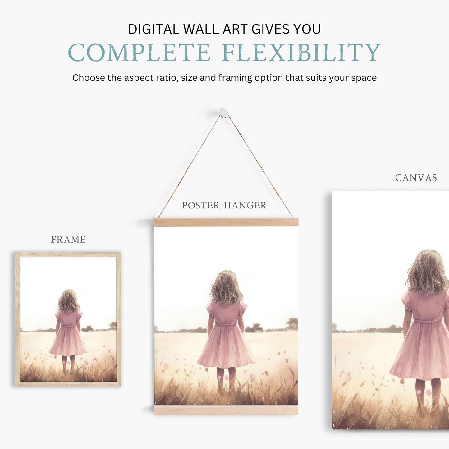 Deer Nursery Decor, Bunny & Deer Wall Art, Rabbit Print, Countryside Design - WildfieldPrints
