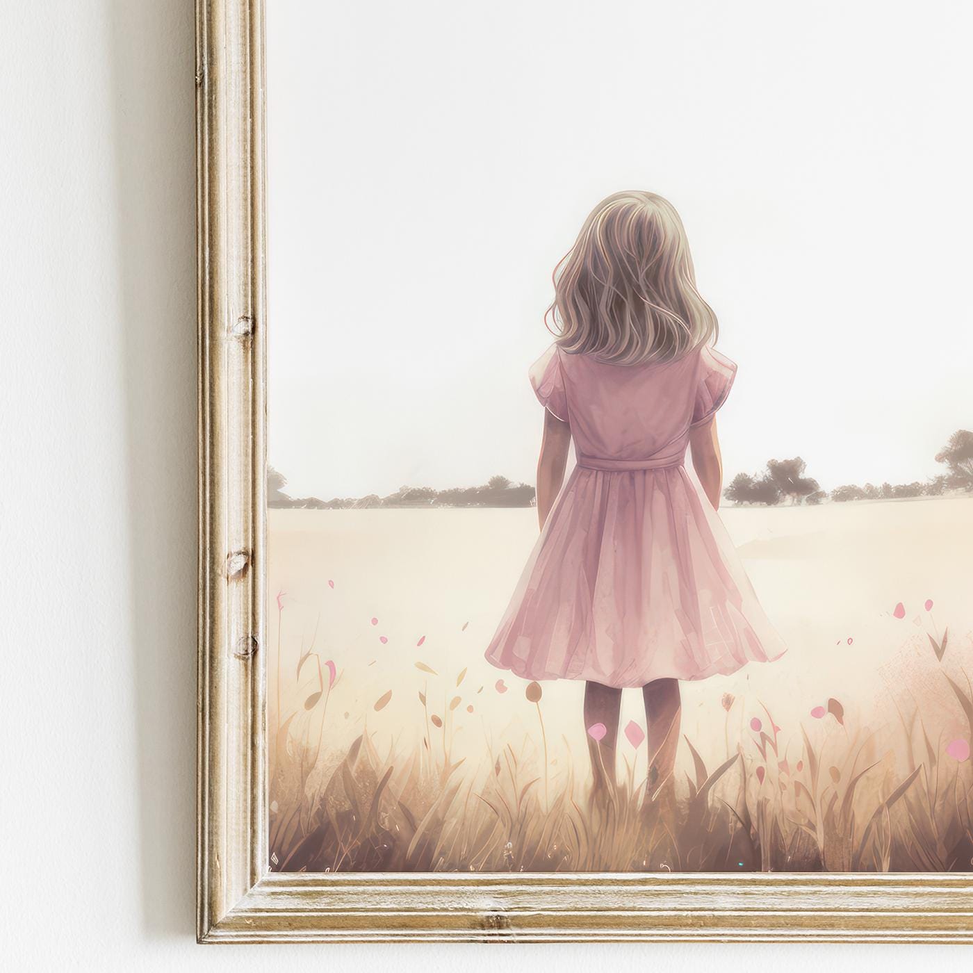 Deer Nursery Decor, Bunny & Deer Wall Art, Rabbit Print, Countryside Design - WildfieldPrints