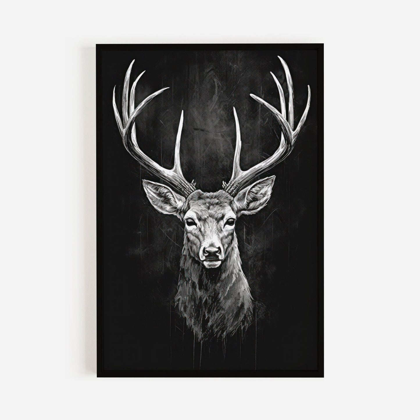 Deer Wall Art, Forest Animal Decor, Vintage Hunting Print - WildfieldPrints