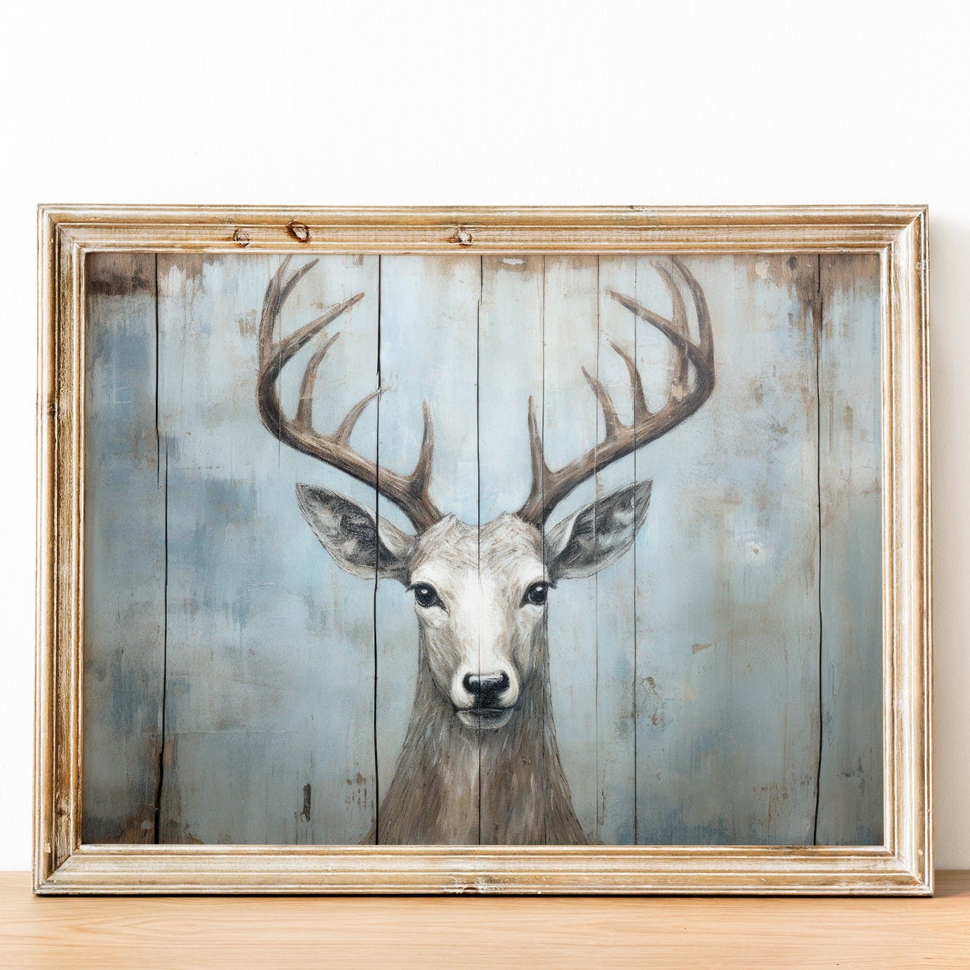 Deer Wall Art, Rustic Nature Decor, Hunting Gift Print - WildfieldPrints