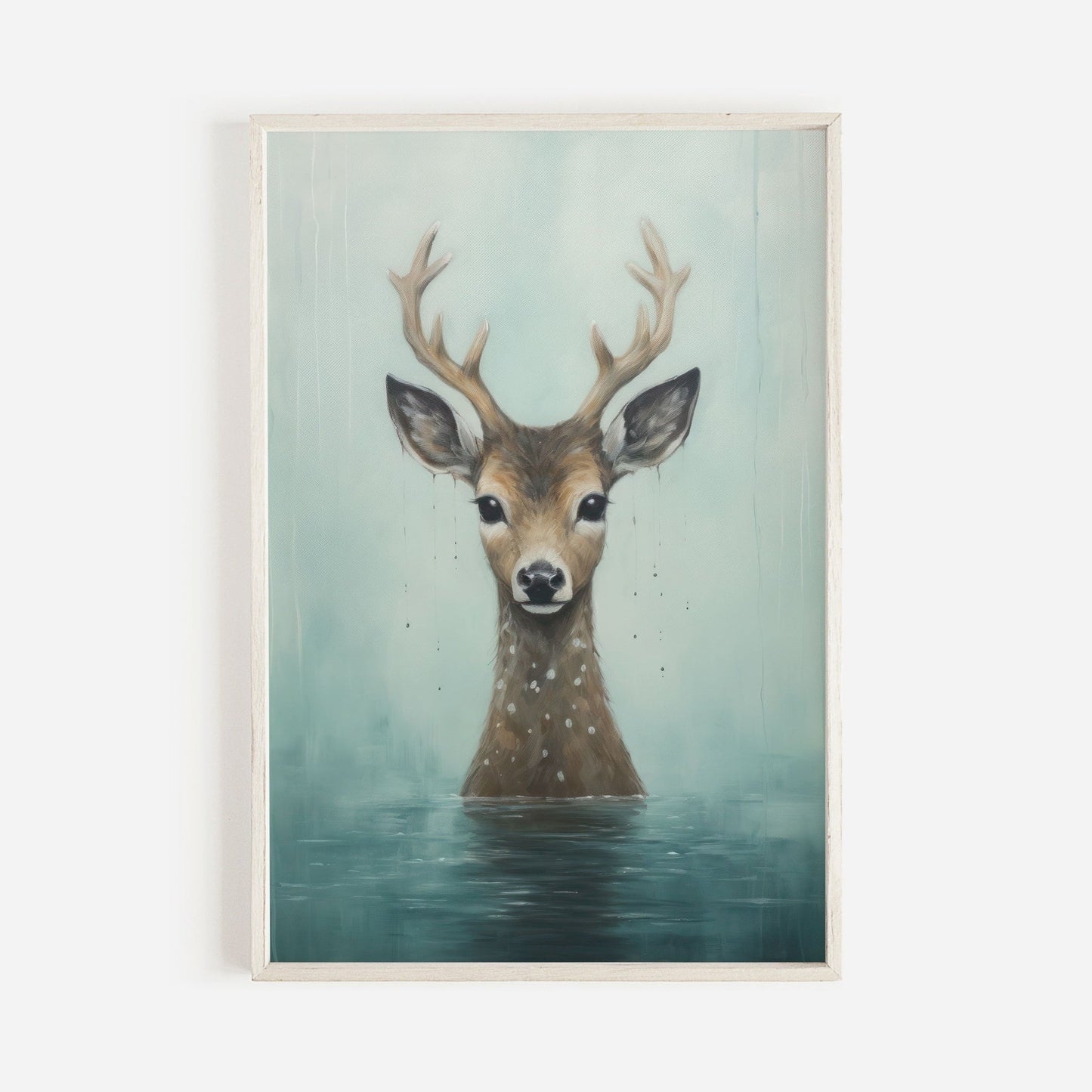 Deer Wall Art, Woodland Forest Decor, Nursery Animal Print - WildfieldPrints