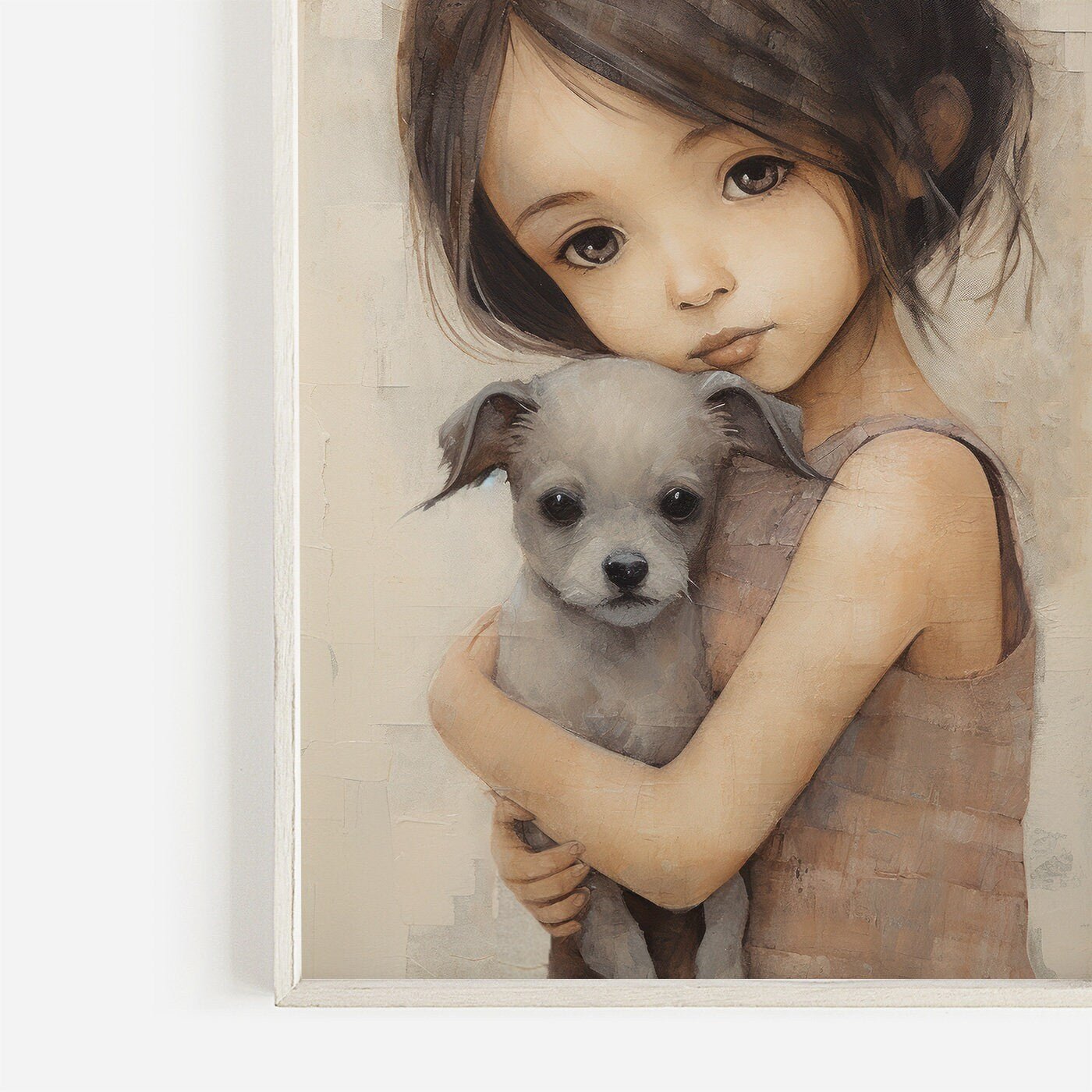 Dog Nursery Decor, Cute Animal Prints, Girls Room Wall Art - WildfieldPrints