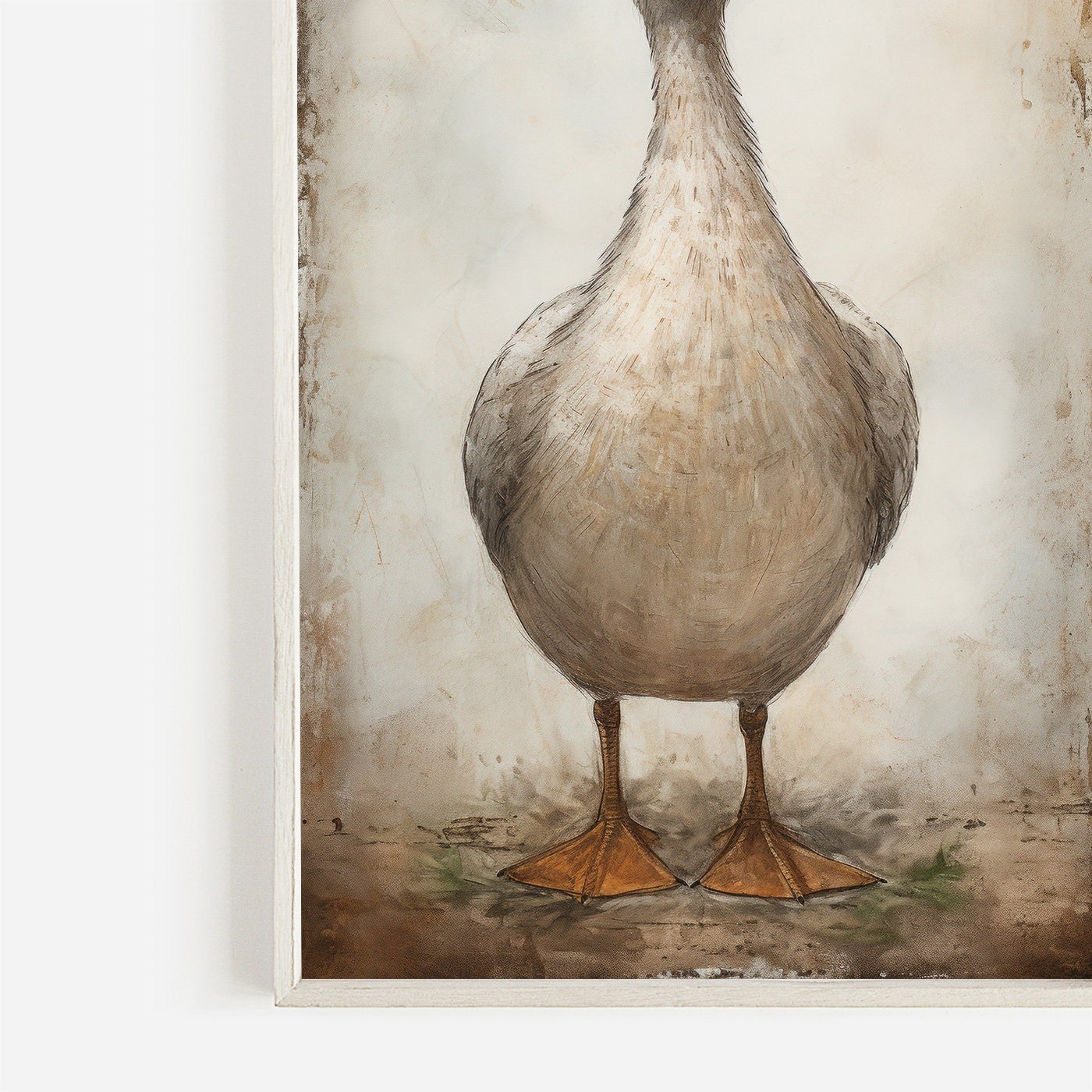 Duck Wall Art, Rustic Farmhouse Decor, Animal Print Collection - WildfieldPrints