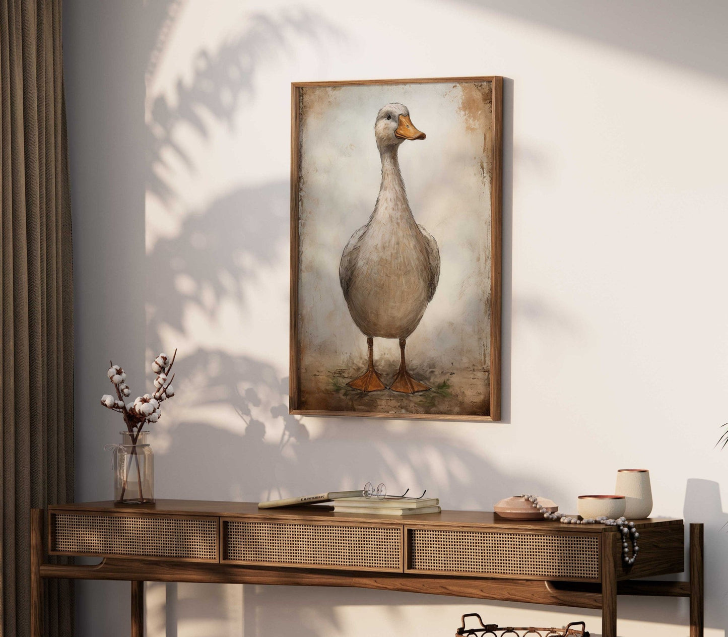 Duck Wall Art, Rustic Farmhouse Decor, Animal Print Collection - WildfieldPrints