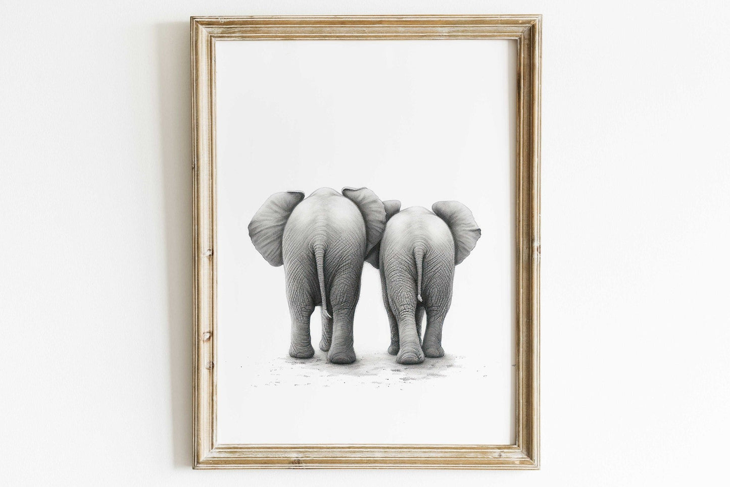 Elephant Wall Art, Safari Animal Decor, Kids Room Print - WildfieldPrints