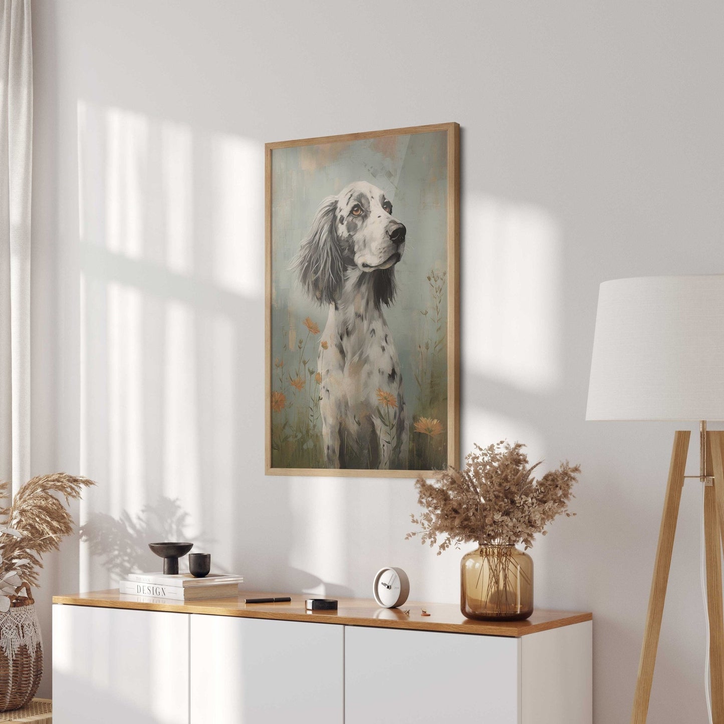 English Setter Art Print, Vintage Dog Portrait, Unique Canine Decor - WildfieldPrints