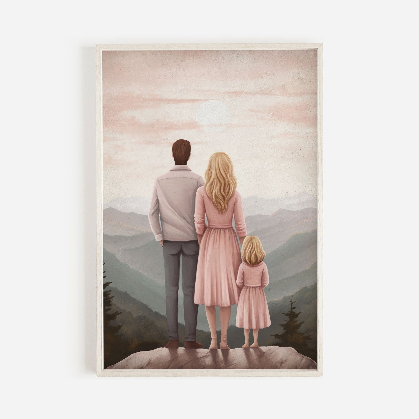 Family Bond Art, Adventure Wall Decor, Mother and Daughter Connection - WildfieldPrints