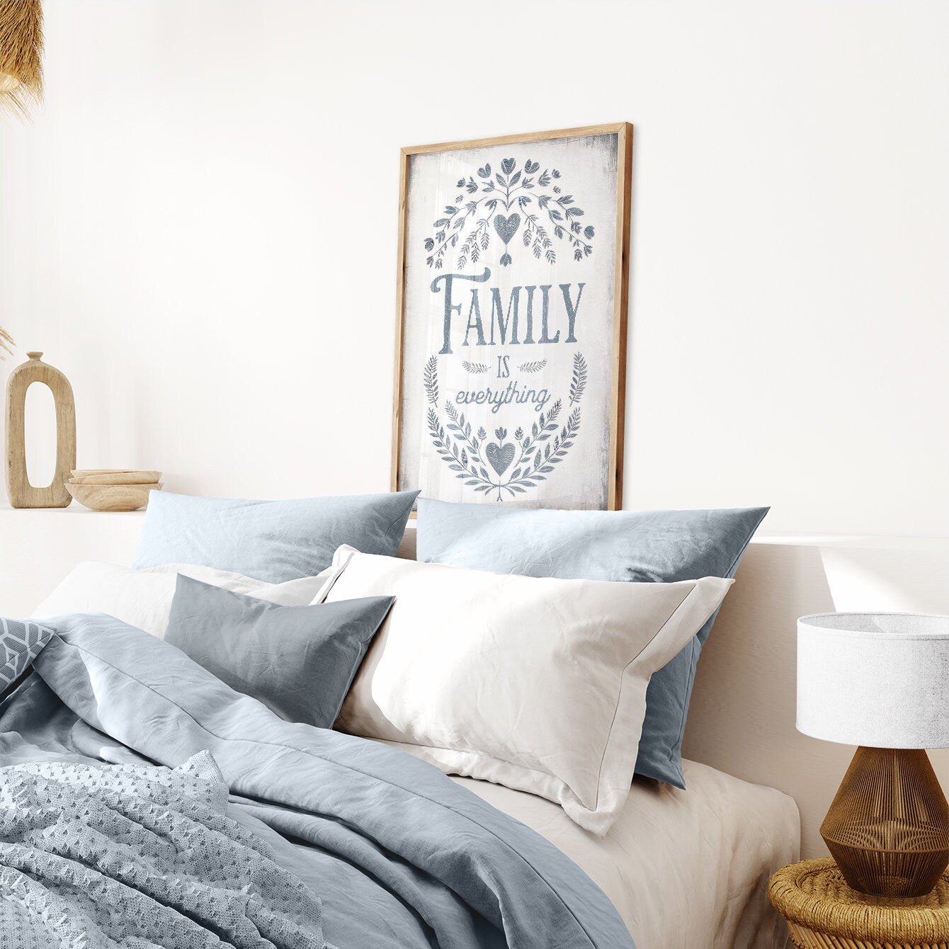 Family Quote Print, Vintage Wall Art, Rustic Kitchen Decor - WildfieldPrints