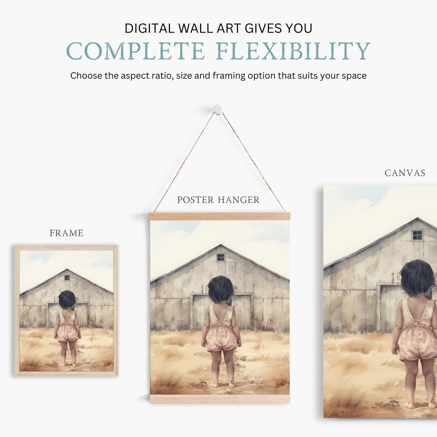 Farm Animal Nursery Decor, Farmhouse Wall Art, Goats and Geese - WildfieldPrints