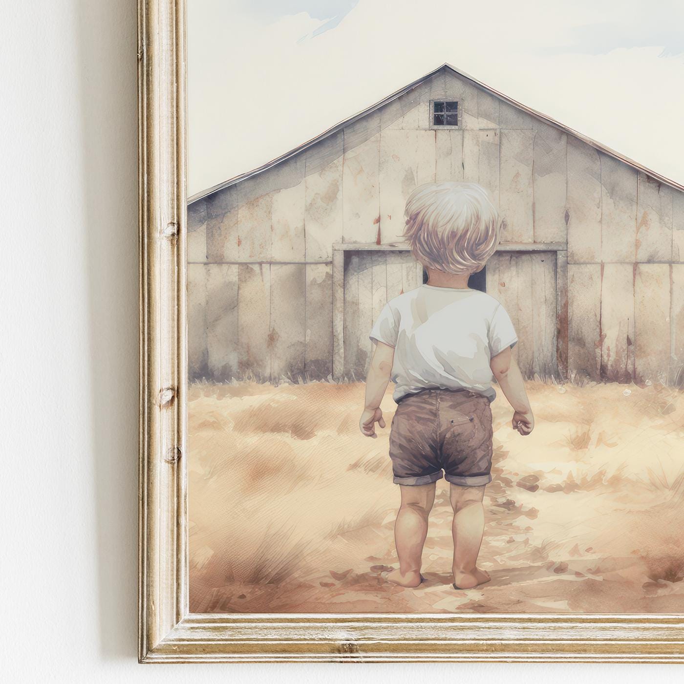 Farm Animal Prints, Rustic Nursery Decor, Goats & Geese Art - WildfieldPrints