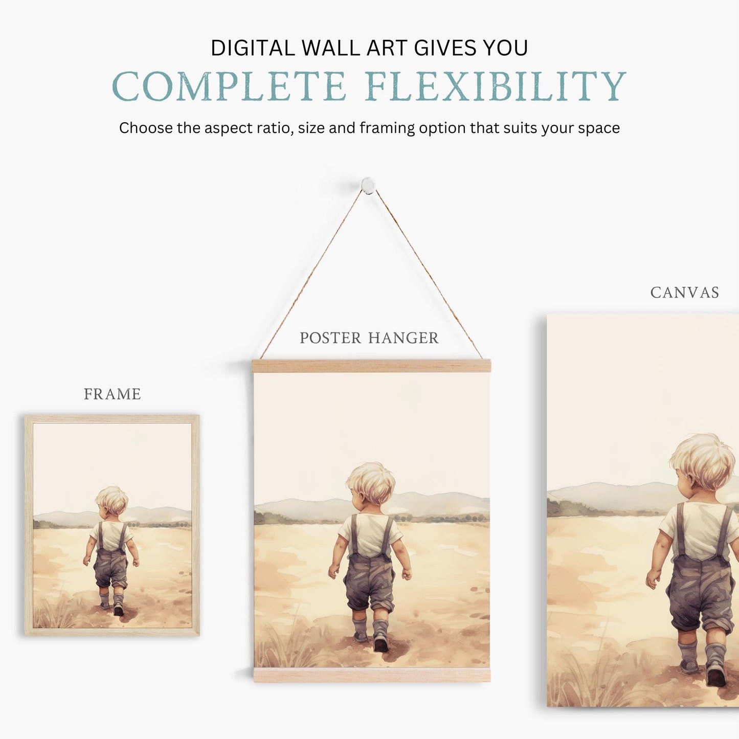 Farm Boy Prints, Countryside Nursery Decor, Vintage Tractor Wall Art - WildfieldPrints