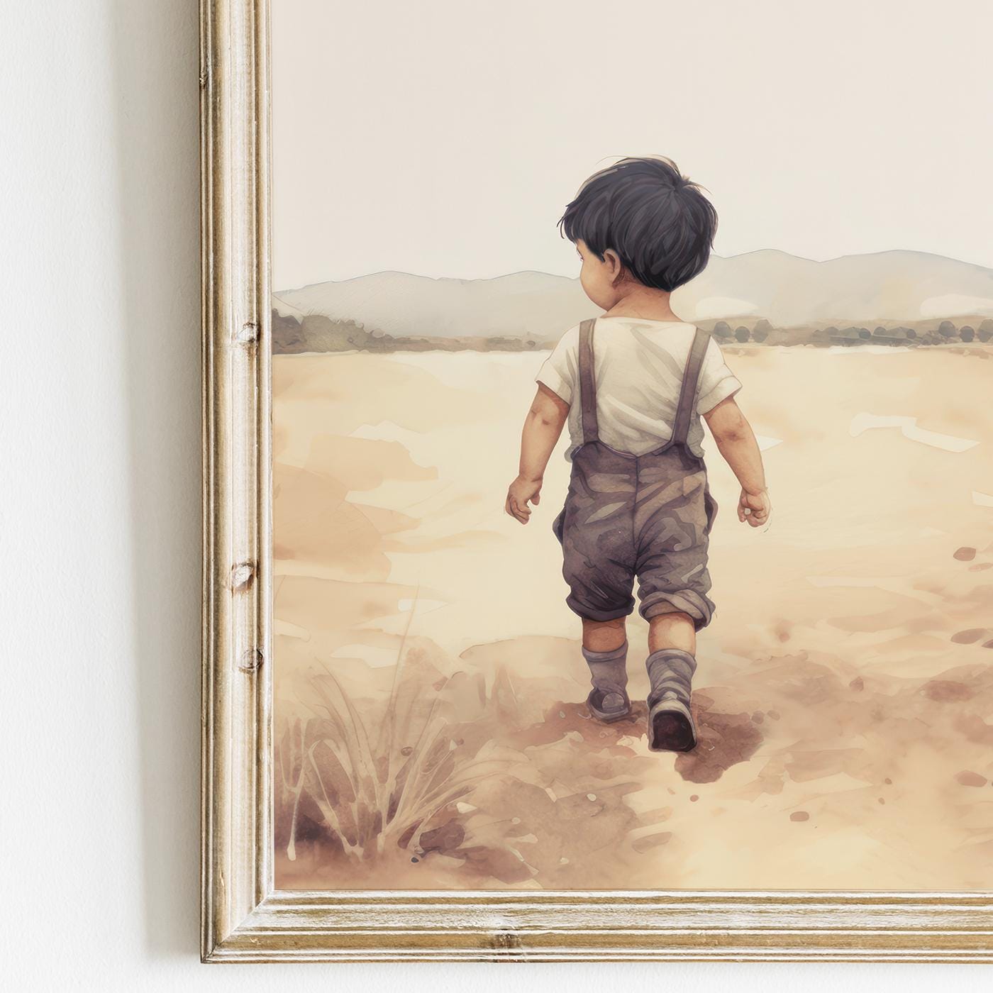 Farm Boy Prints, Rustic Nursery Decor, Cow & Tractor Wall Art - WildfieldPrints
