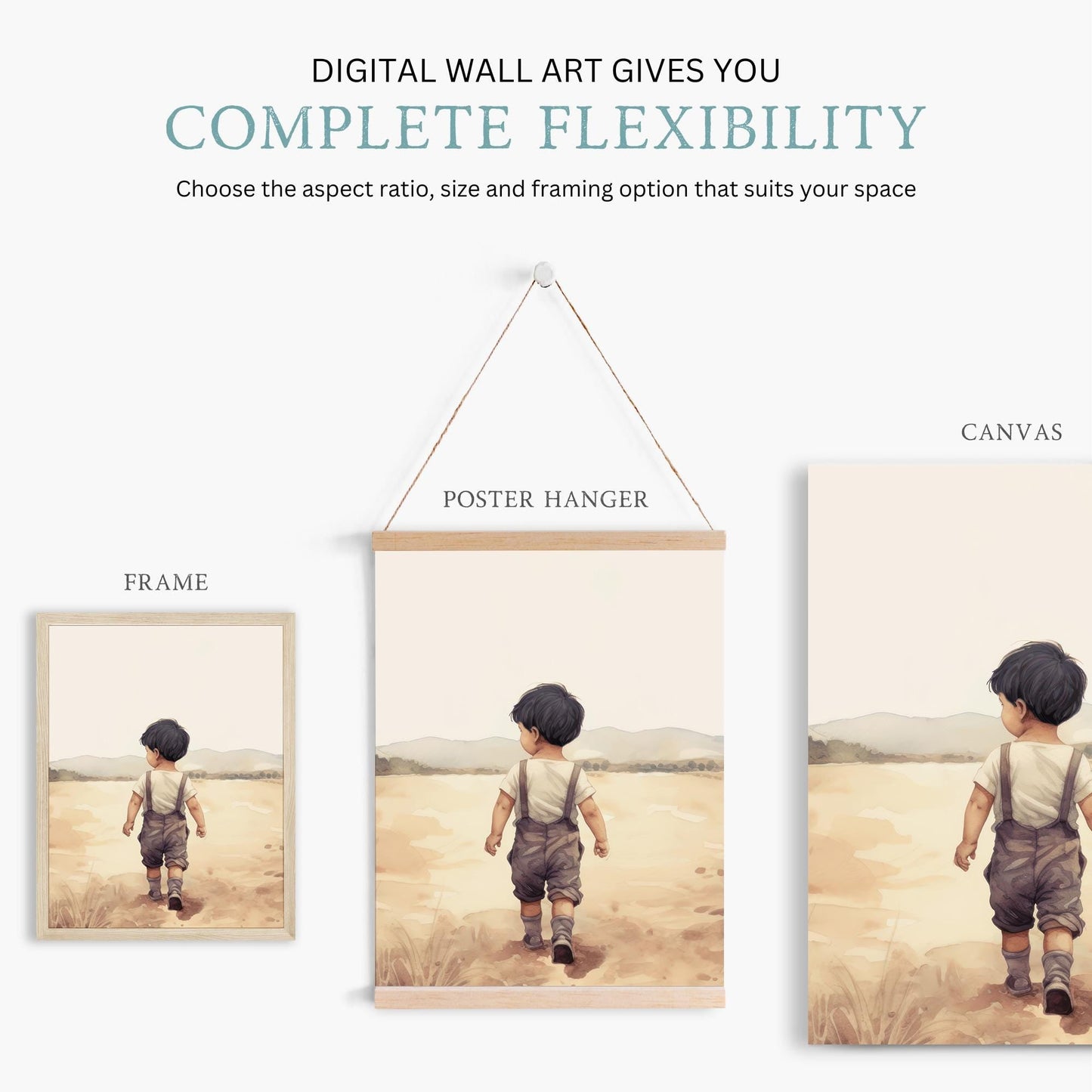 Farm Boy Prints, Rustic Nursery Decor, Cow & Tractor Wall Art - WildfieldPrints