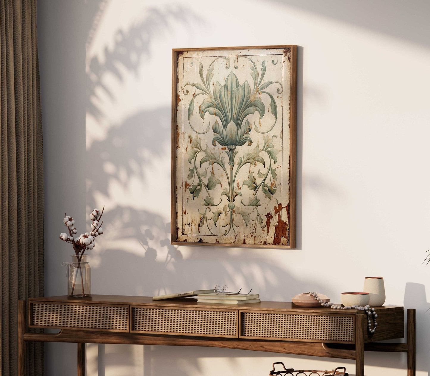 Farmhouse Ornamental Art, Rustic Home Decor, Vintage Wall Accent - WildfieldPrints