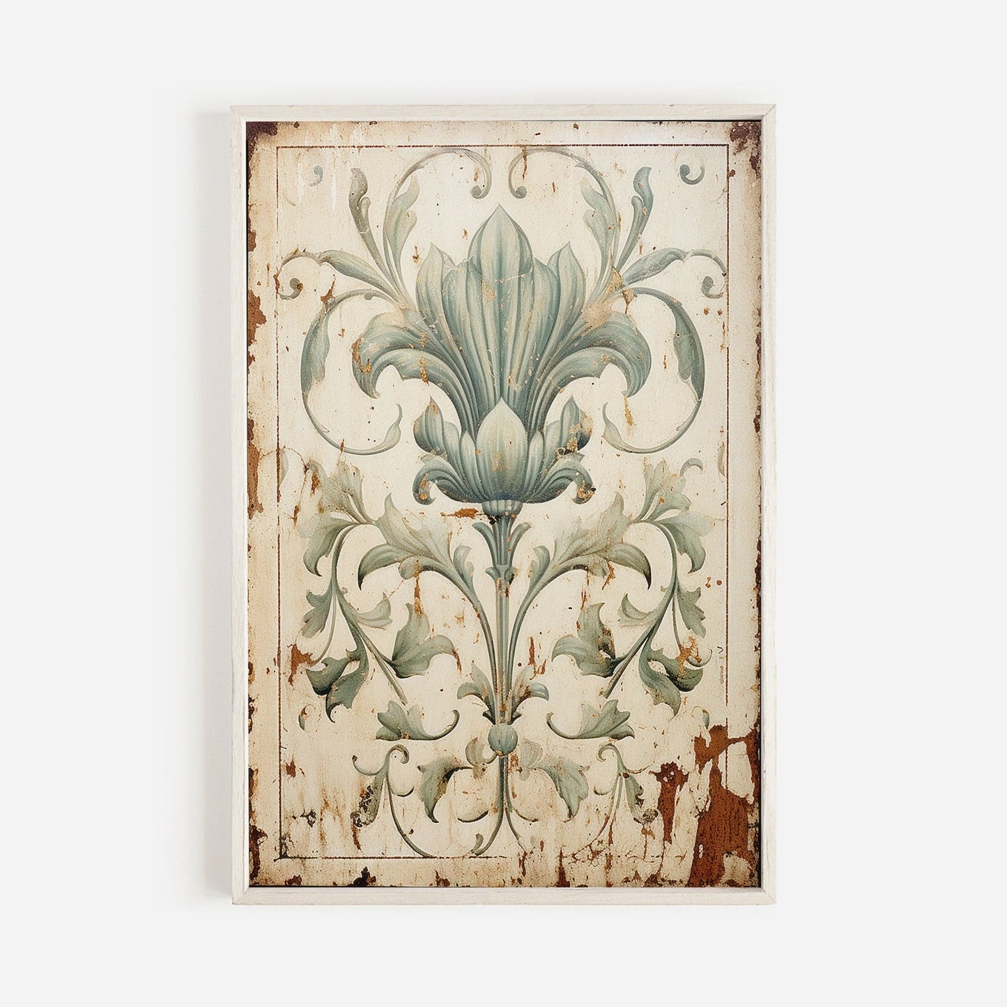 Farmhouse Ornamental Art, Rustic Home Decor, Vintage Wall Accent - WildfieldPrints