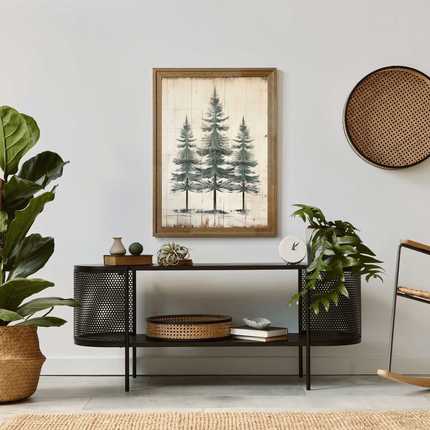 Fir Tree Art Print, Forest Decor, Modern Farmhouse Wall Art - WildfieldPrints