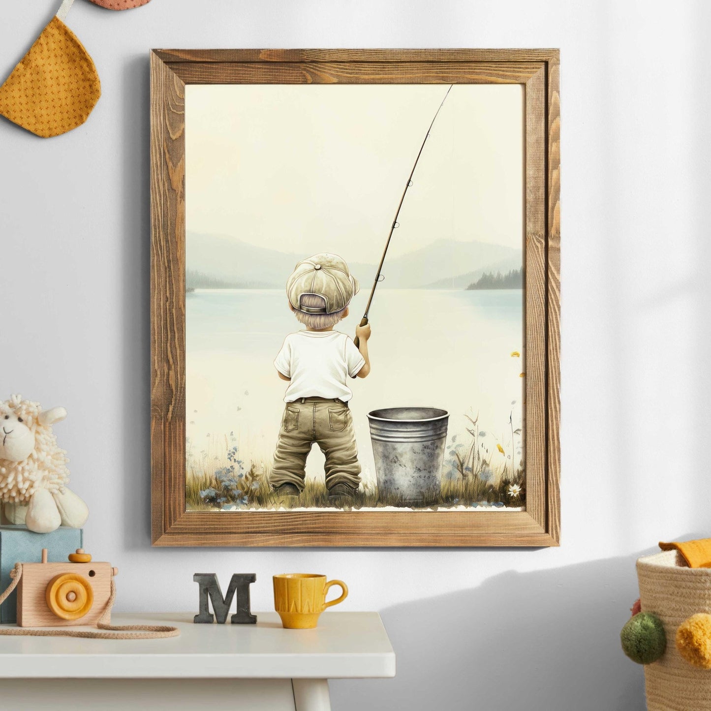 Fishing Nursery Prints, Fishing Theme Decor, Boy Room Wall Art - WildfieldPrints