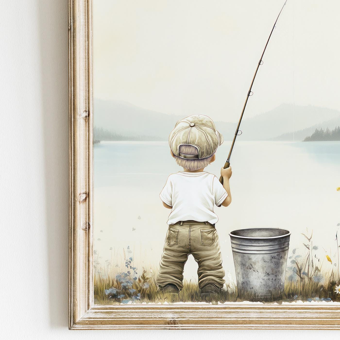 Fishing Nursery Prints, Fishing Theme Decor, Boy Room Wall Art - WildfieldPrints