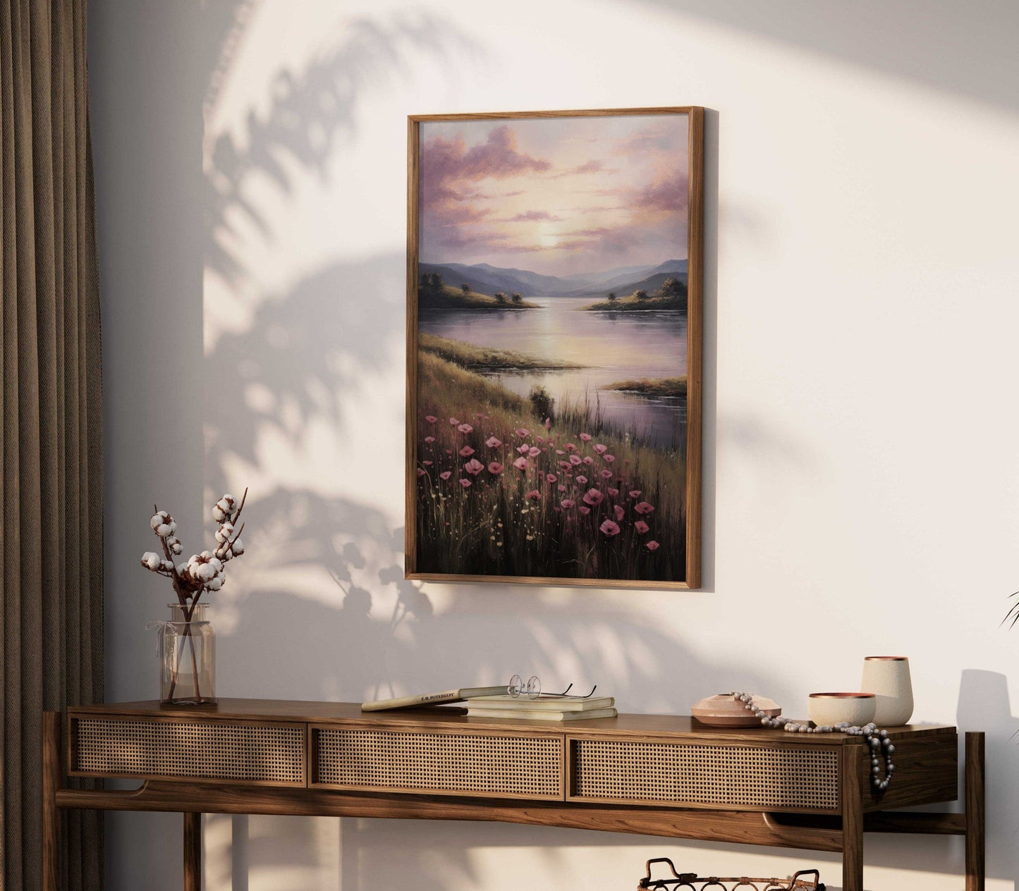 Floral & Mountain Majesty Art, Nature Lovers Wall Decor, Versatile Sizes - WildfieldPrints