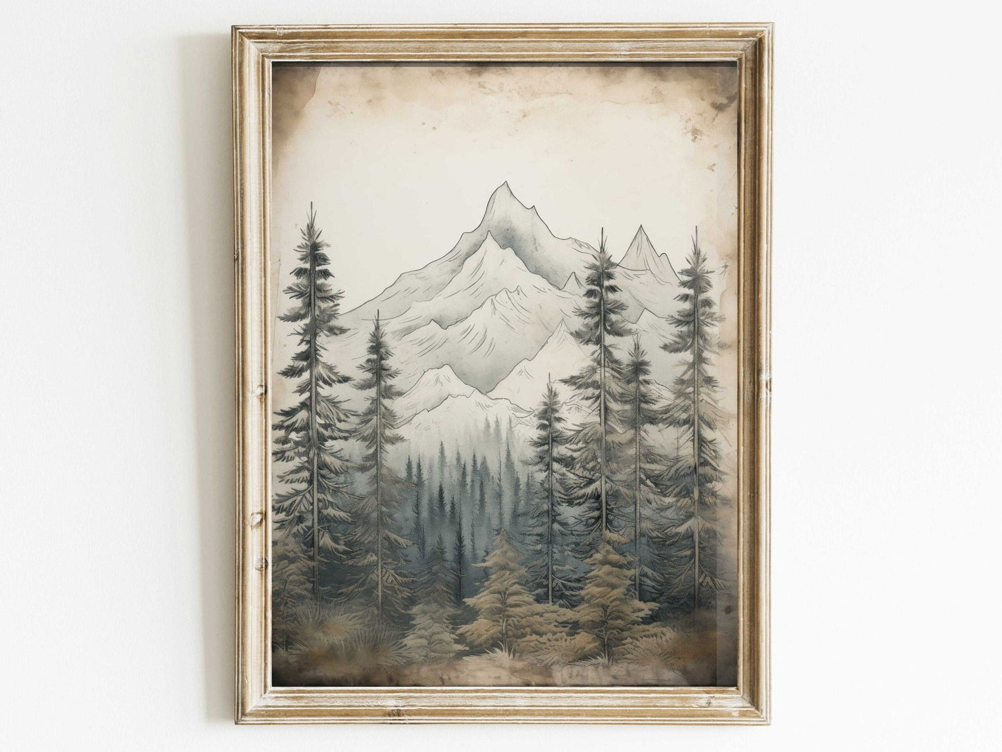 Forest & Mountain Wall Art, Vintage Nature Decor for Outdoor Lovers - WildfieldPrints