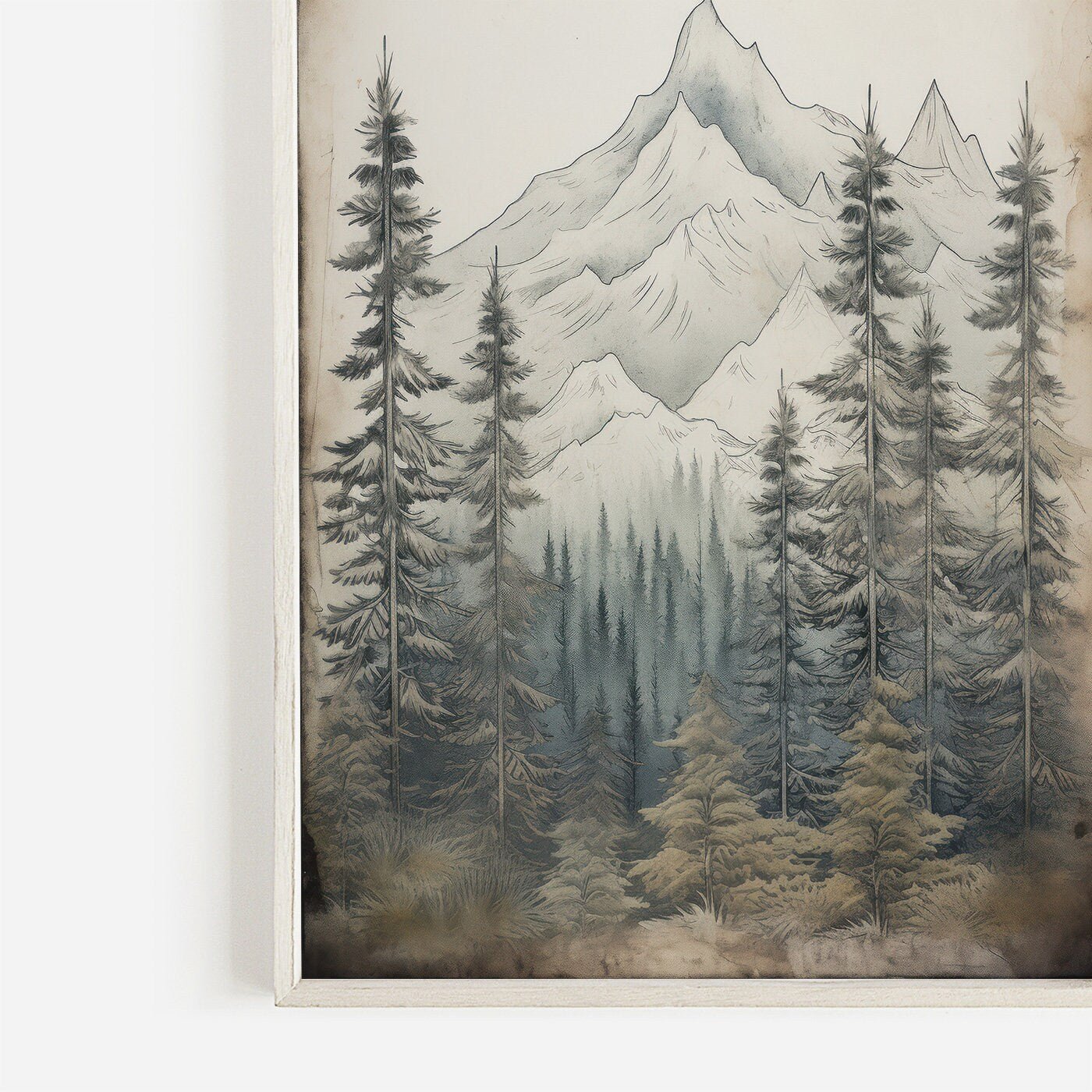 Forest & Mountain Wall Art, Vintage Nature Decor for Outdoor Lovers - WildfieldPrints