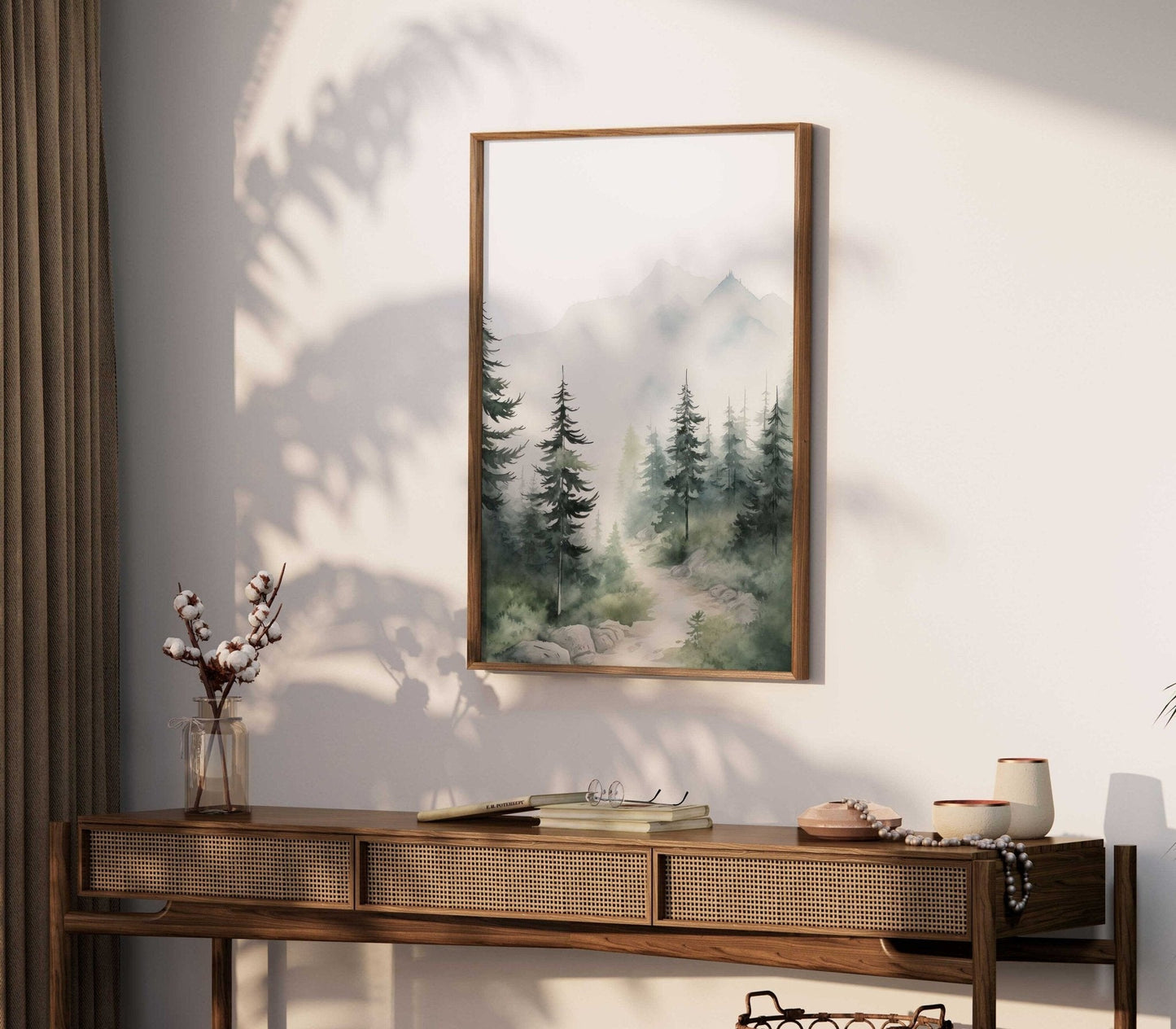 Forest Wall Art, Watercolor Landscape Decor, Nature - Inspired Home Accent - WildfieldPrints