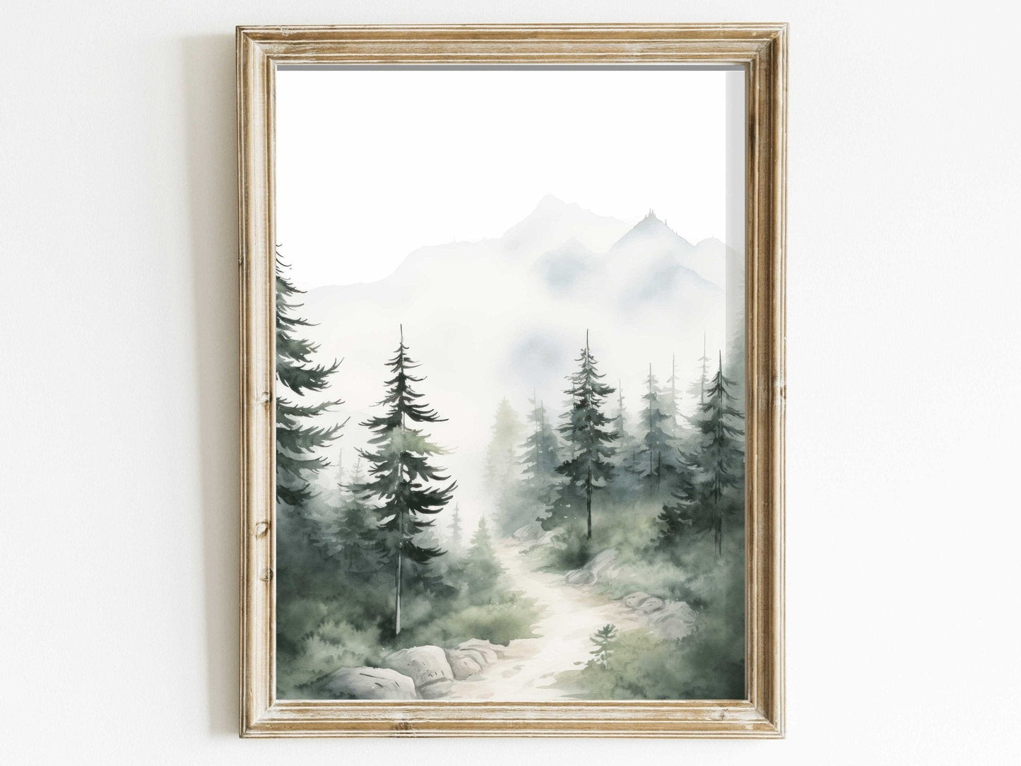 Forest Wall Art, Watercolor Landscape Decor, Nature - Inspired Home Accent - WildfieldPrints