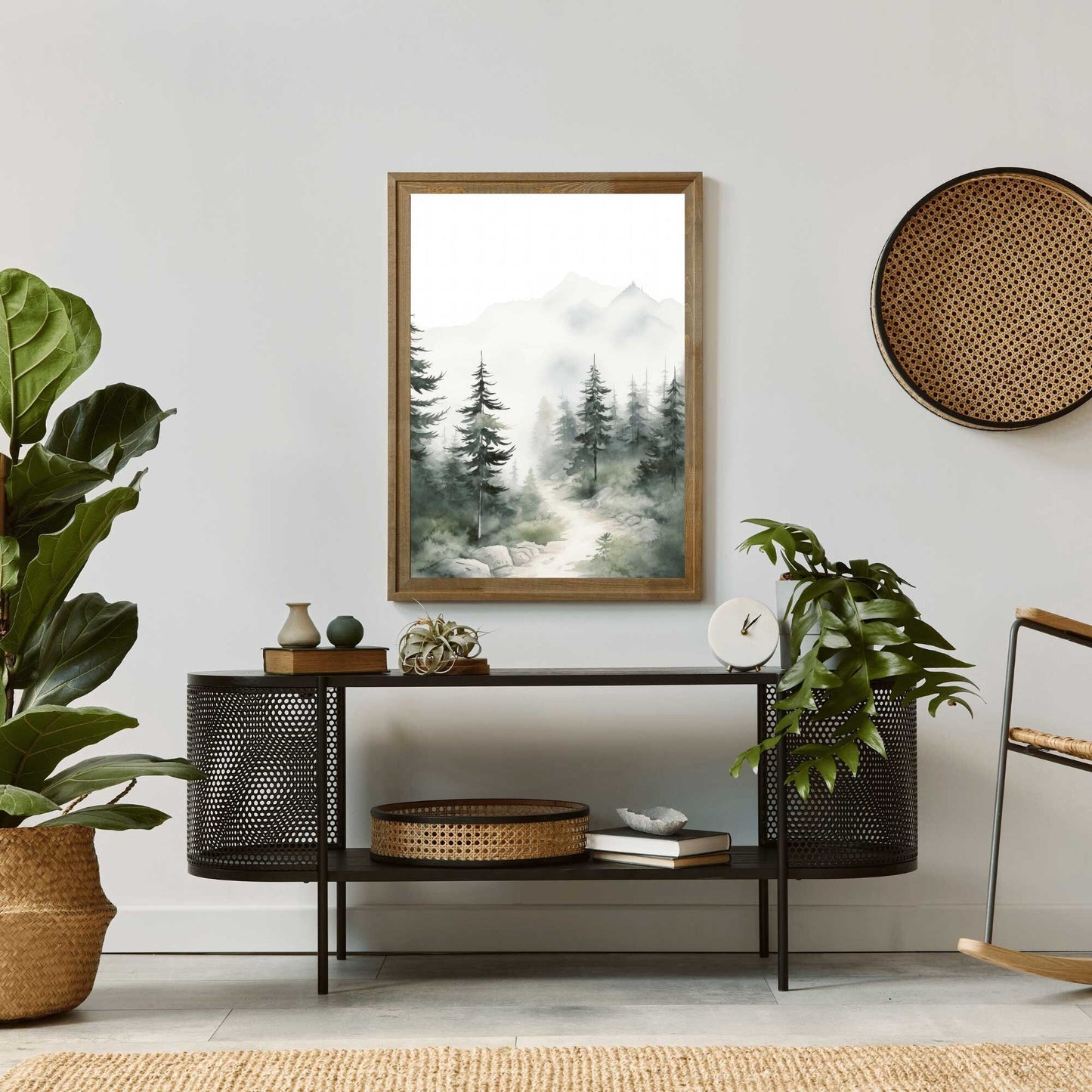 Forest Wall Art, Watercolor Landscape Decor, Nature - Inspired Home Accent - WildfieldPrints