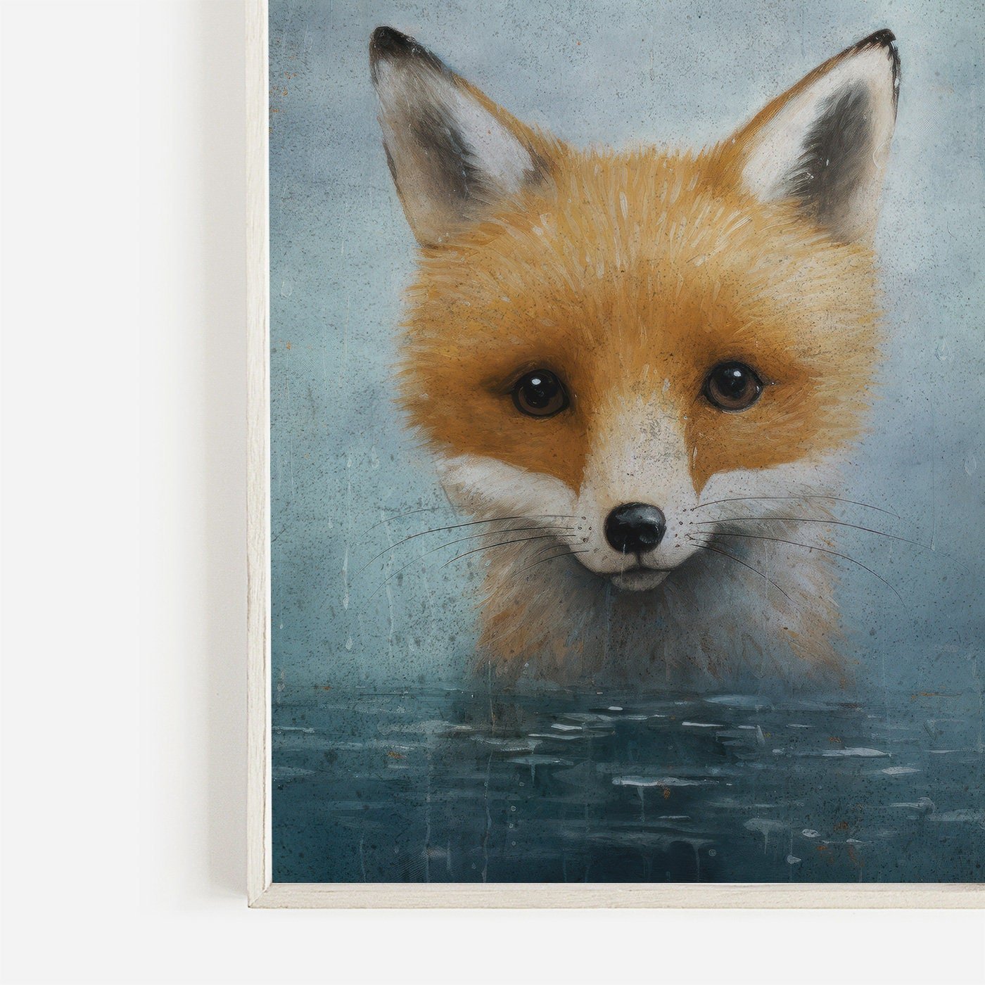 Fox Nursery Decor, Woodland Animal Wall Art, Kids Room Print - WildfieldPrints