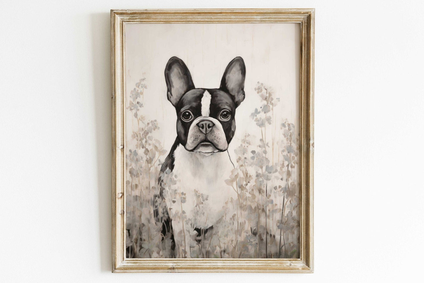 French Bulldog Art, Frenchie Wall Decor, Gift for Dog Lovers - WildfieldPrints