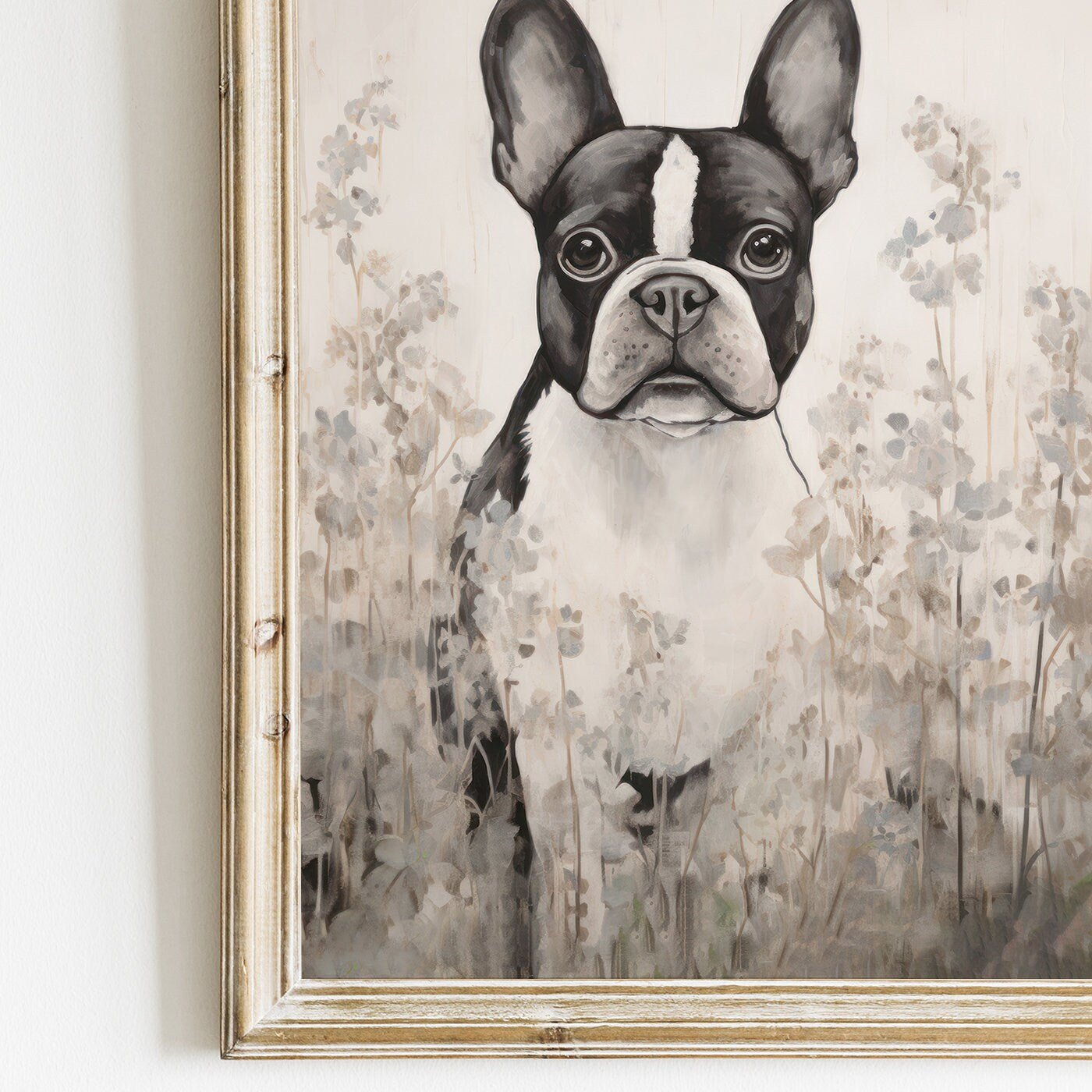 French Bulldog Art, Frenchie Wall Decor, Gift for Dog Lovers - WildfieldPrints