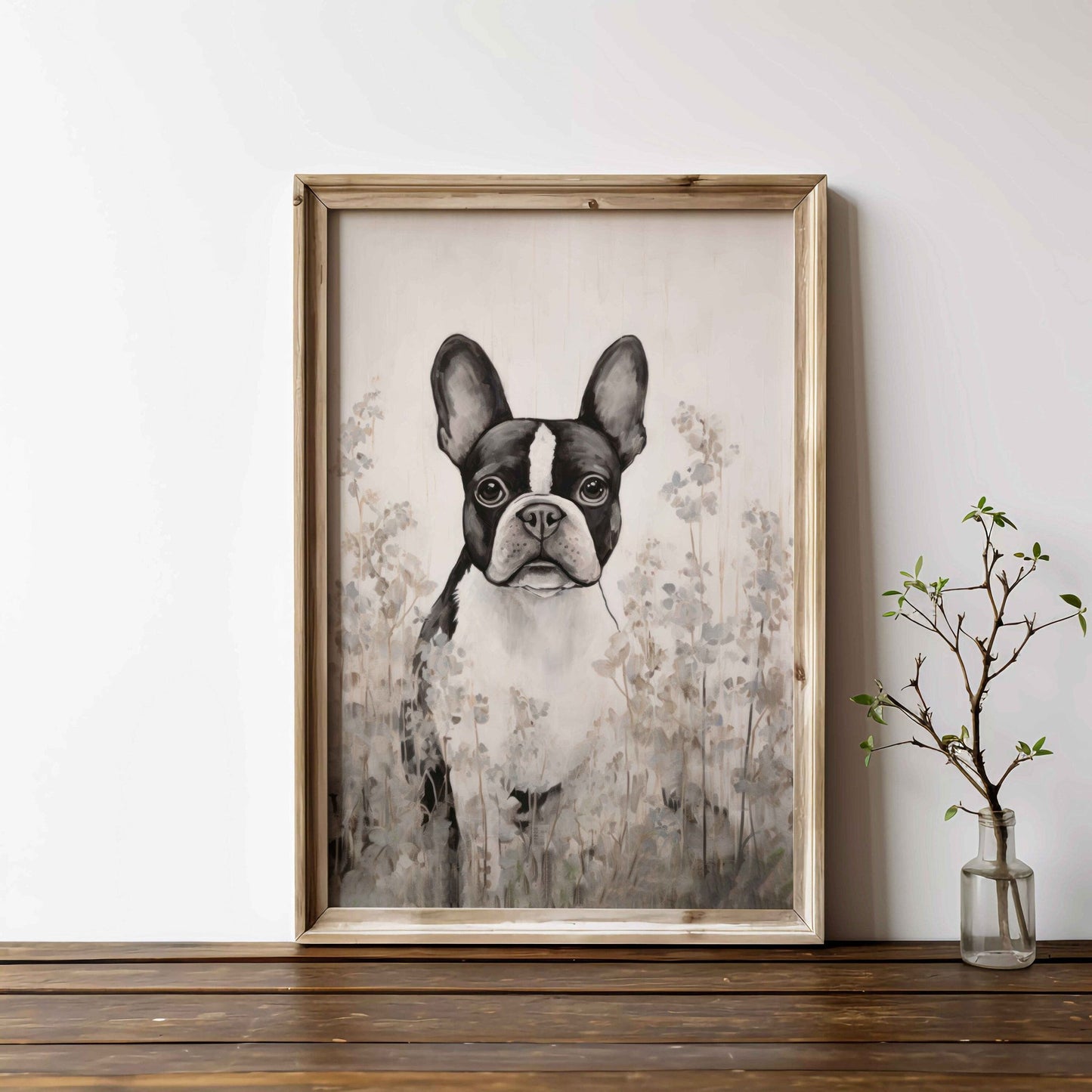 French Bulldog Art, Frenchie Wall Decor, Gift for Dog Lovers - WildfieldPrints