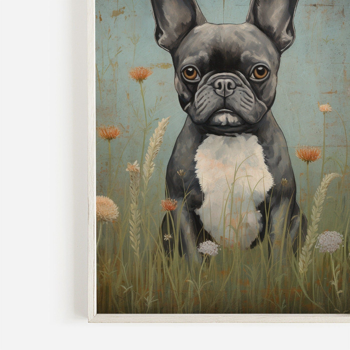 French Bulldog Wall Art, Vintage Dog Decor, Ideal Gift for Pet Lovers - WildfieldPrints