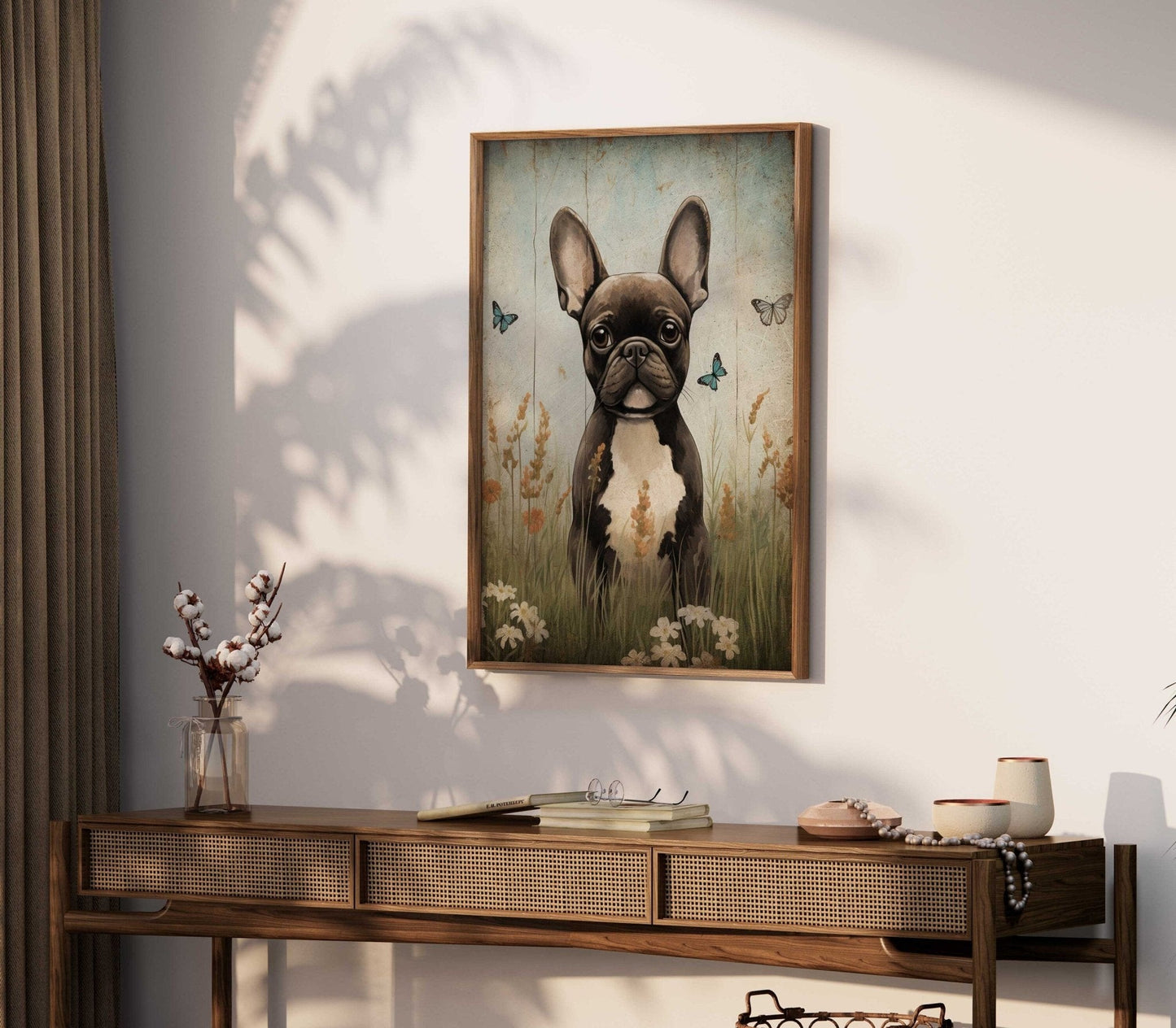 French Bulldog Wall Art, Vintage Dog Decor, Ideal Gift for Pet Lovers - WildfieldPrints
