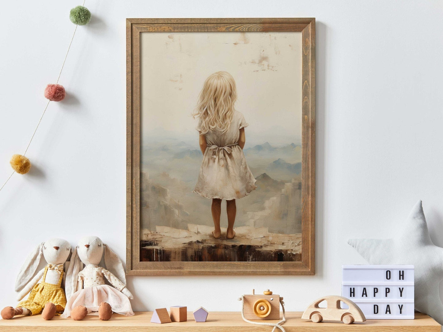 Girl Adventure Print, Mountain Nursery Decor, Girls Bedroom Decor - WildfieldPrints