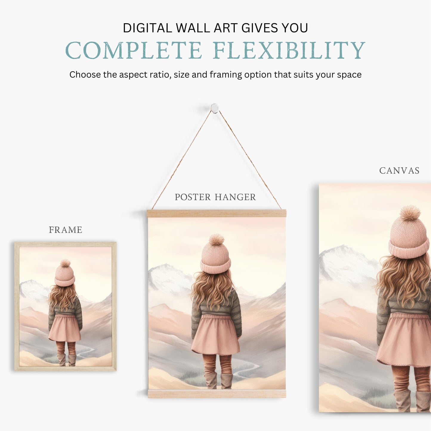 Girl Adventure Prints, Hot Air Balloon Nursery Decor, Kids' Room Art - WildfieldPrints
