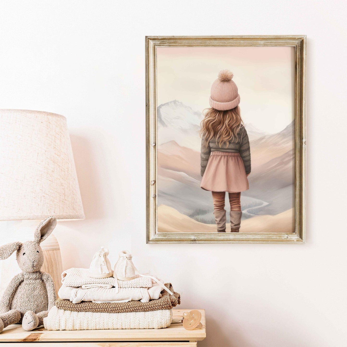 Girl Adventure Prints, Outdoor Mountain Decor, Kids Room Art - WildfieldPrints