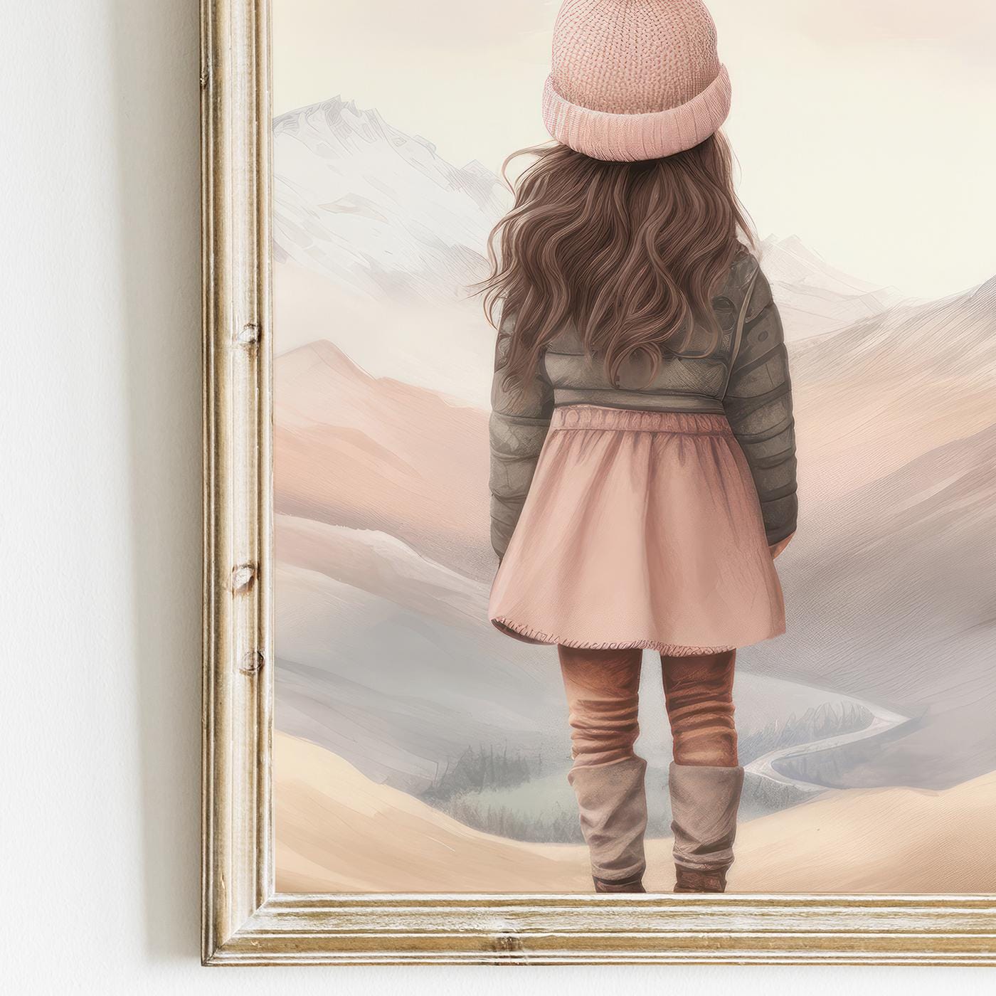 Girl Adventure Wall Art, Hot Air Balloon Nursery Decor, Girls Room Decor - WildfieldPrints