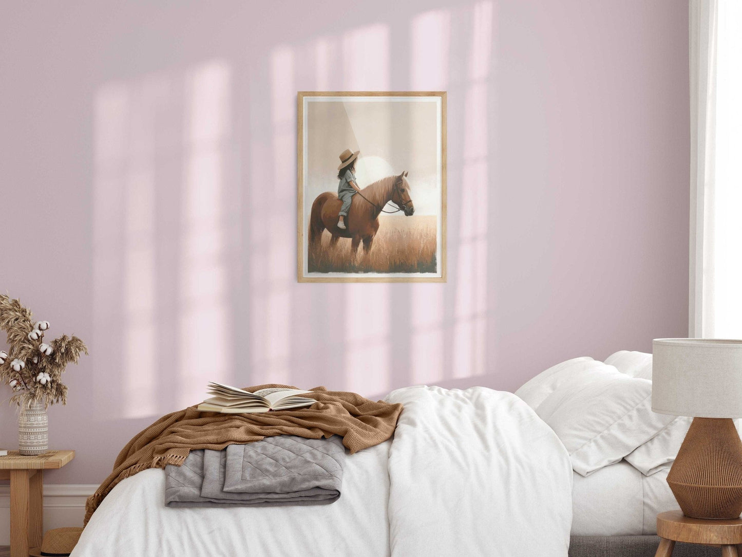 Girl and Horse Prints, Equestrian Room Decor, Wall Art for Girls - WildfieldPrints