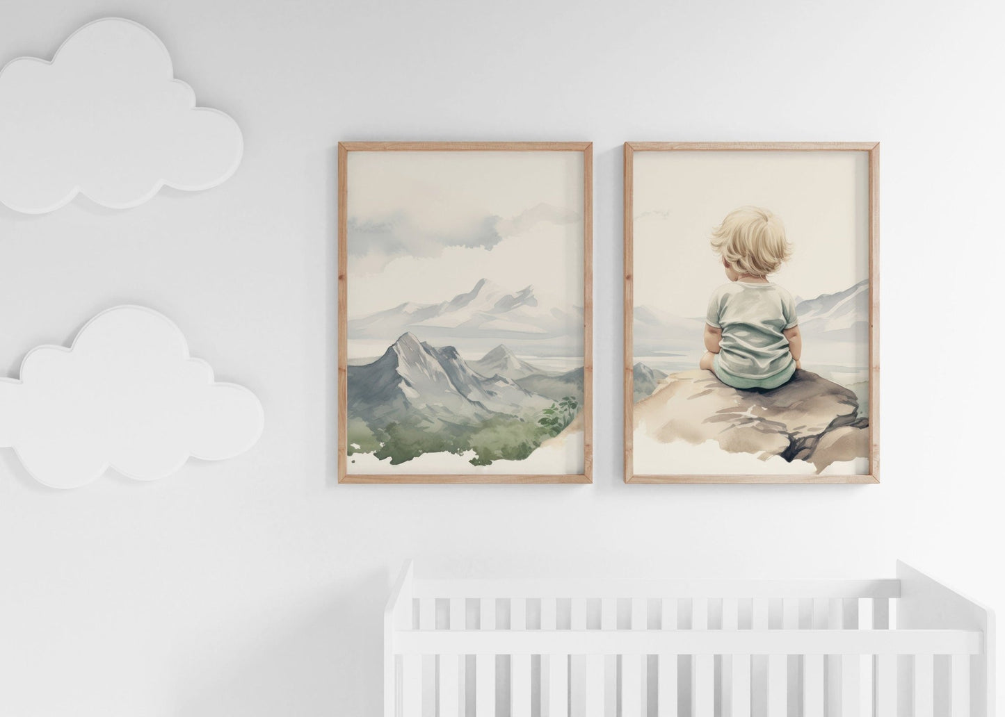 Girl's Nursery Adventure Art, Mountain Theme Decor, Kids Room Wall Decor - WildfieldPrints